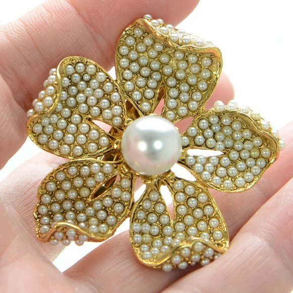 Jennifer Behr Yelena Pearl Barrette main image 4